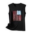 thumbnail image 4 of EINCcm Women American Flag Print Tank Tops USA Stars Stripes Patriotic T Shirt Summer Loose Vest Tees, 4 of 4