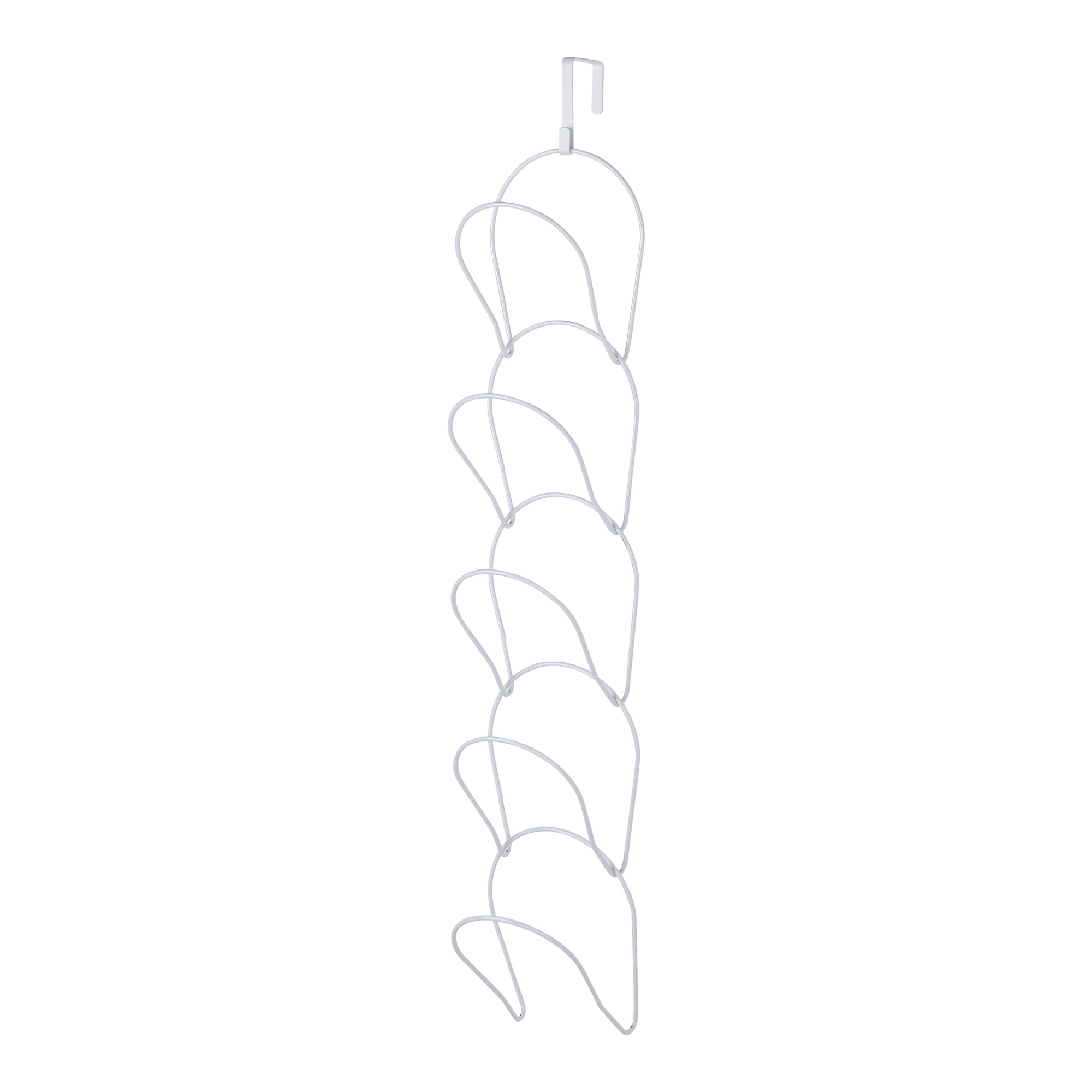 Unique Bargains Hat Rack 5 Pack Coat Hooks Display Storage Rack Wall Mounted Hanging White