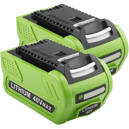 2Packs 6000mAh 29462 Lithium Battery Replacement for GreenWorks 40V G-MAX Li-ion Battery 29472 29462 2901319 Power Tools 24282 24252 21332