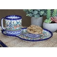 thumbnail image 3 of Blue Rose Polish Pottery Garden of Eden Breakfast Plate with Mug, 3 of 3
