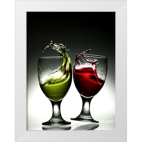 Lukman, Albert 12x14 White Modern Wood Framed Museum Art Print Titled - Glass dance