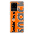 thumbnail image 1 of MUNDAZE Samsung Galaxy S20 Ultra Shockproof Clear Hybrid Protective Phone Case Orange Clear Funny Text Quote Snack Cover, 1 of 5
