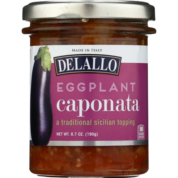 Pack of 6, Delallo Eggplant Caponata, 6.7 oz