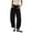 Black, variant on vigerkar Cotton Baggy Low Rise Barrel Pants for Women, Relaxed Lounge Boho Beach Travel Wide Leg Trousers, Breathable Summer Style (Light Gray, XXL)