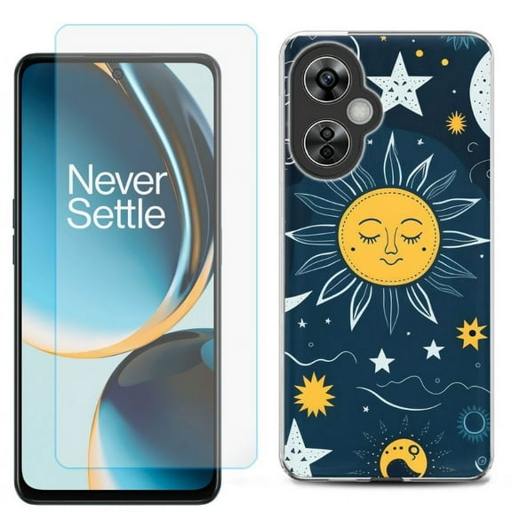 OneToughShield ® for OnePlus Nord N30 5G Shockproof Phone Case, with Tempered Glass Screen Protector - Sun N Star
