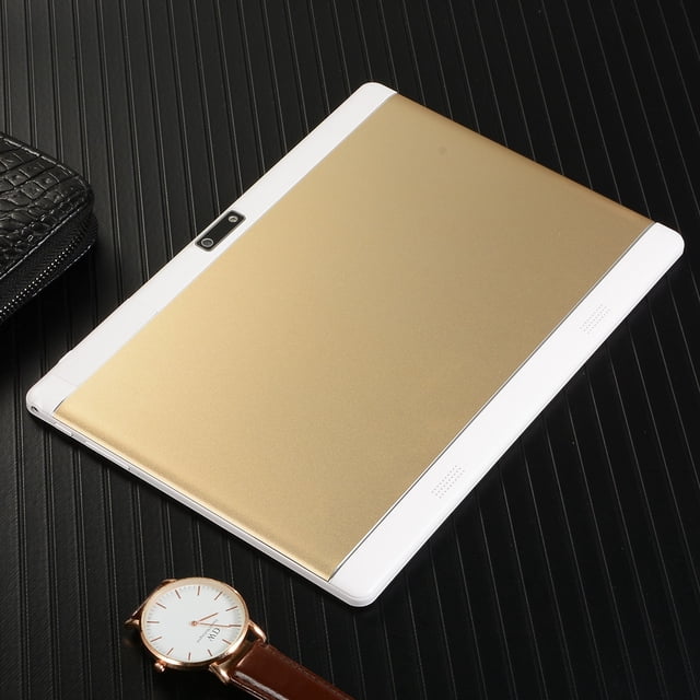 Tableta de 10 pulgadas Android Core IPS Display Tablets PC --Tableta de llamada 4G-Diez núcleos-ultrafina(Dorado)(1 pieza)