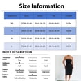thumbnail image 3 of Delconic Women’s Strapless Bodycon Tube Dress Sleeveless Slim Fit Knee Length Textured Fabric Casual Wear Light Blue XS, 3 of 6