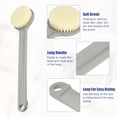 thumbnail image 3 of Unique Bargains Back Scrubber Long Handle Bath Brush Long Handle Brush for Bath Shower 13.98"x3.15"x1.18" Gray, 3 of 7