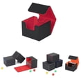 thumbnail image 2 of Boîte de Rangement pour Cartes de Jeu Fermeture Magnétique pour Cartes de Baseball Rouge, 2 of 9