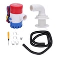 thumbnail image 2 of Kit De Plomería De Bomba De Achique, Bomba De Achique Eléctrica Para Barcos DC12V A Prueba De Golpes 1100GPH Con Manguera De 1 1/8 Pulgadas Para Sótano Para RV, 2 of 7