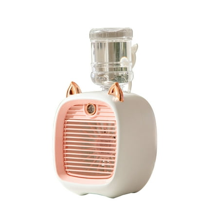 

Portable Fan for Travel Water Air-conditioning Fan Mini Fan USB Fan Desktop Turbo Spray Humidification Cooler