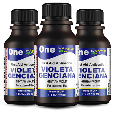 Arymar Violeta Genciana First Aid Antiseptic for Wounds, 1 fl oz (3-Pack)