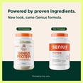 thumbnail image 4 of Genius Protein Powder, Vanilla - Dual Protein Blend with Improved Whey Isolate & Natural Egg White - Grass-Fed Pre & Post Workout Meal Replacement Shake - 20 Servings, 4 of 9