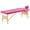 Pink, variant on vidaXL Massage Table Foldable Massage Bed Salon Therapy Table 3 Zones Wood