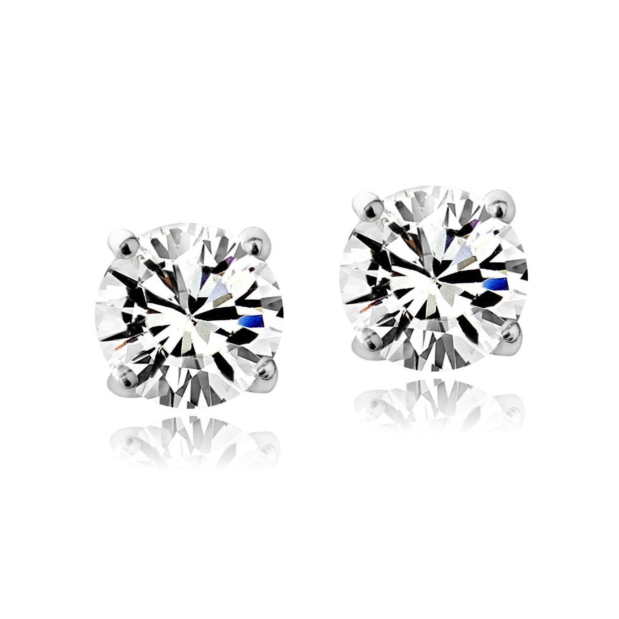 Swarovski Elements April Birthstone Stud Earrings
