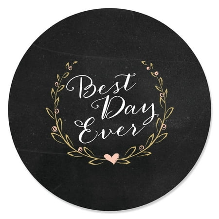 Best Day Ever - Bridal Shower - Party Circle Sticker Labels - 24