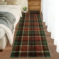thumbnail image 3 of 2'x6' Modern Washable Runner Rug Tartan Ultra Soft Rug for Bedroom Farmhouse Non Slip Throw Rugs for Hallways Kitchen Laundry Bathroom, 3 of 7