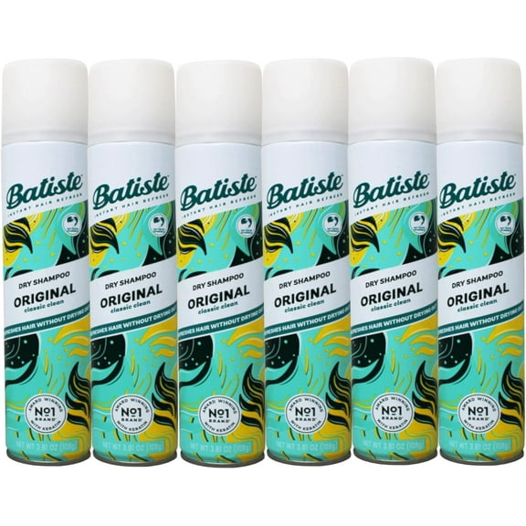 Batiste Dry Shampoo Original (6 pack) 3.81 oz Bottle
