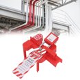 thumbnail image 1 of Ball Valve Lockout, 3PCS Set Industrial Adjustable Safety Lock Safe  for Valves Pipelines, 1 of 7