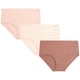 thumbnail image 1 of Braguitas de bikini Anne Klein para mujer, paquete de 3, talla M, color nude, 1 of 6