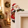thumbnail image 7 of Qocolcyl Christmas Santa Door Frame Corner Decor, 2PCS Wooden Holiday Corner Sign, Window Mantel Cabinet Frame Ornament, Xmas Indoor Outdoor Home Wall Decor, Holiday Party Decoration, 7 of 7