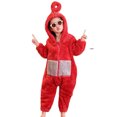 thumbnail image 2 of Pijama de una pieza con dibujos animados de animales y vellón coral mixto, ropa gruesa y cálida para el hogar para bebés y niños, 2 of 3
