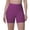 Purple, variant on AzureSilk Womens Athletic Shorts Tight Yoga Pants Women No Front Seam Biker Shorts Lounge Workout running shorts for women Solid Color, Size S-XL