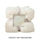 thumbnail image 3 of Manta decorativa suave de terciopelo franela, ligera y acogedora para sofá o cama, ideal para todas las estaciones. Medidas: 130 x 160 cm. 1 unidad. Color: bl Rkxzt, 3 of 9