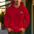 thumbnail image 3 of Men's 100% Cotton Shark Head Pattern Hoodie 450g Thick Pocket Hood, 3 of 13