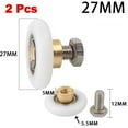 thumbnail image 1 of 2 x Shower Door Rollers/Runners/Wheels 19mm, 23mm, 25mm, 27mm Wheel Diameters, 1 of 5