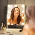 thumbnail image 2 of ZL ZELing Vanity Mirror with Lights,Makeup Mirror with Lights,10X Magnification,Light up Mirror with Smart Touch 3 Colors Dimmable,Mirror with Lights with 360Â° Rotation, 2 of 6