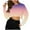 Purple1, variant on Jalioing Crop Tops for Women Gradient Crew Neck Long Sleeve Trendy Tops Summer Fashion Going Out Shirts
