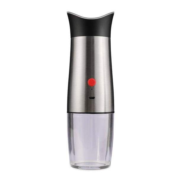 Molinillo de pimiento de sal de sal de acero inoxidable Molino desmontable 1200mAh Herramienta de molienda de batería de litio con luz LED 205 4.2V 140ml tholdsy HA010602-01B