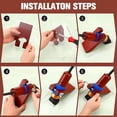 thumbnail image 4 of Carpet Trimmer Guide for Rug Tufting Solid Wood Acrylic Carpet Trimmer Holder Keep Rug Surface Uniform Shearing Guide with Screws for Home Office Hotel, 4 of 10