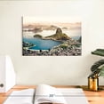 thumbnail image 3 of Elephant Stock Breathtaking Rio Coast Wall Art - Horizontal Canvas Wall Art - Living Room Wall Decor - Places Canvas - Teal And White Decor - 12" x 8", 3 of 8