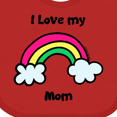 thumbnail image 4 of Inktastic I Love my Mom Boys or Girls Baby Bib, 4 of 4