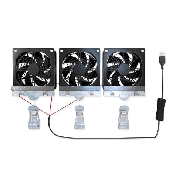 Small Aquarium Cooling Fan USB FishTank Clip on Cooling Water Plant Cool Low Marine Aquariums