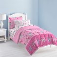 thumbnail image 4 of Pink Magical Princess Fairy Bedding For Little Girls Twin Bed In A Bag Ensemble, 4 of 10