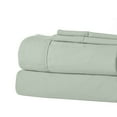 thumbnail image 3 of Modern Threads 4-Piece Solid Microfiber Adult Sheet Set, Seafoam, Queen, 3 of 10