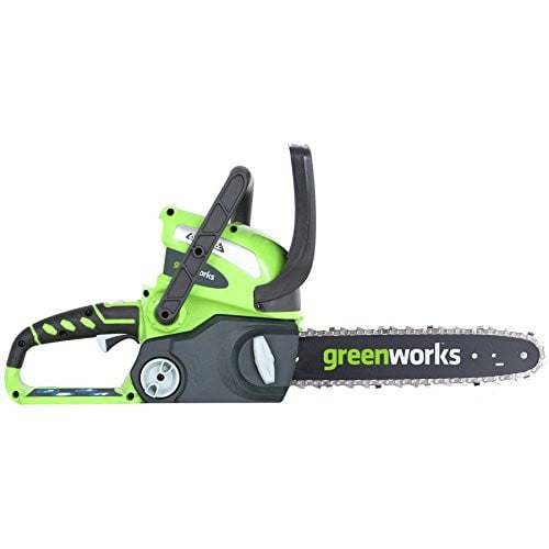 Greenworks 12-Inch 40V Cordless Chainsaw, 2Ah Battery and Charger ...