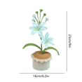 thumbnail image 3 of Wzzjkit Home Decor Handmade Home Decoration Yarn Weaving Simulated Flower Desktop Bonsai, 3 of 6