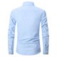 thumbnail image 3 of Blusa y camisa de manga larga con cuello vuelto para hombre, cárdigan liso con cuello vuelto, blusa de negocios con botones, 3 of 6