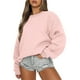 thumbnail image 1 of Jersey de baile sexy para mujer, sudadera holgada informal, camisas de manga larga con cuello redondo, camisetas lisas de Color sólido, 1 of 2