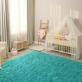 thumbnail image 7 of Softlife Super Soft Shaggy Area Rugs for Living Room Fluffy Carpets for Bedroom Home Decor,5.3'X7.5', Blue, 7 of 7