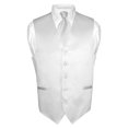 thumbnail image 1 of Men's Dress Vest & NeckTie Solid Neck Tie Set for Suit or Tuxedo, 1 of 2