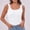 White, variant on Spring Tops for Women Tank Top for Women Women's Short Sleeve Neck Ribbed Knit Casual Tops Tee Summer Slim Basic Shirts Sleeveless Top Vest for Women Grey XL