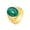 Green, variant on Women's Statement Vintage Cat's Eye Gemstone Titanium Steel Ring