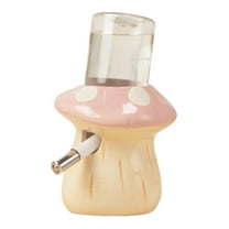 TOOYFUL Hamster Water Bottle with Stand, Easy to Clean Creative Ceramic Form for Ferrets Chinchilla Mice Small Animals Gerbil Pink