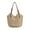 Beige, variant on Designer Women Bags Round Straw Tote Raffia Round Barrel Straw Woven Crossbody Bag Handbags Beach Shoulder Bag for Women 2022