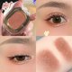 thumbnail image 5 of Paleta de sombras de ojos gris Macaron Sombra de ojos mate brillante Base de maquillaje Pigmento marrón tierra Rubor Contorno en polvo Paleta de un solo color, 5 of 5